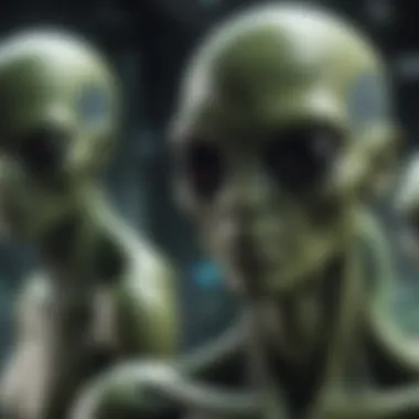 Artistic Representation of RH Aliens Artistic representation of RH aliens in a cosmic environment