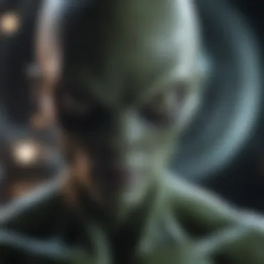 Ethical Considerations in Alien Research Abstract representation of ethical considerations in alien research