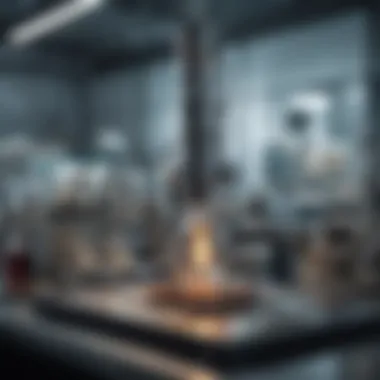 Cutting-Edge Laboratory Equipment Advanced laboratory equipment used by material scientists