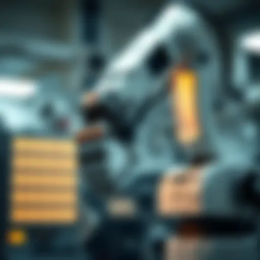 A futuristic robotic arm demonstrating precision in engineering tasks