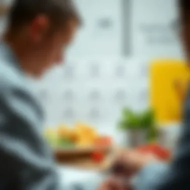 Diagram depicting various fasting schedules