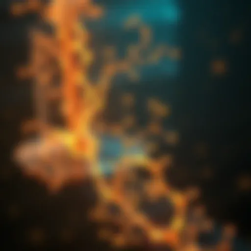 Scientific visualization of metabolic pathways related to fasting