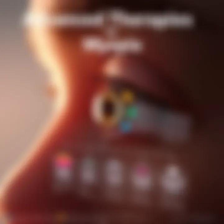 Advanced Therapies for Myopia Infographic depicting recent advancements in myopia treatment technology, including laser therapies and innovative lenses.