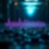 Graphical representation of vibration frequencies in various materials