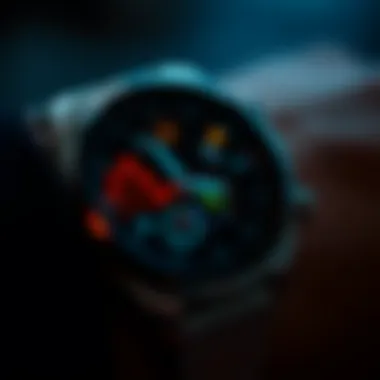 Smart Watches and Health Monitoring A close-up of a smart watch displaying health metrics