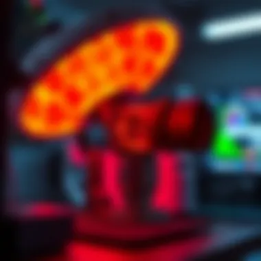 Fura calcium imaging setup demonstrating fluorescence detection