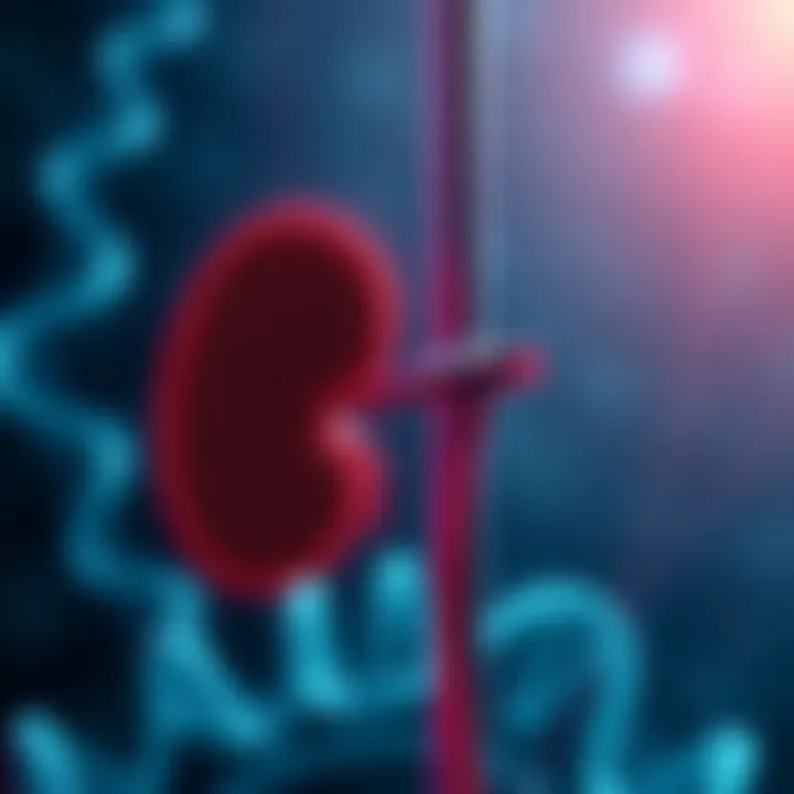 Genetic Factors in Kidney Health Graphic showing genetic factors influencing kidney health in diabetes