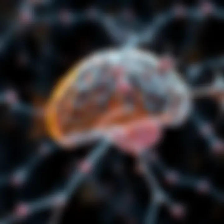 Graphical representation of guanfacine's impact on neurotransmitter levels in the brain