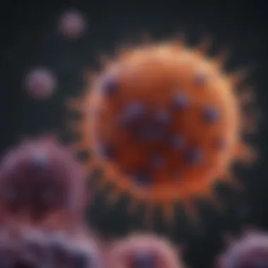 Immune Response in Hodgkin Lymphoma A visual representation of the immune response cascade in Hodgkin lymphoma, highlighting T-cell activation.