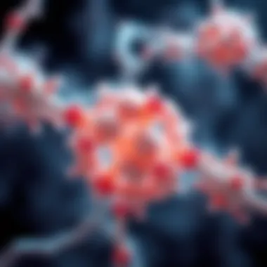 Visual representation of Homopropargylglycine interacting within a biological system