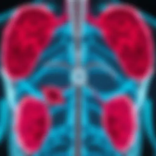 Illustration depicting hormone therapy mechanisms