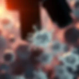 Microscopic view of tuberculosis bacteria