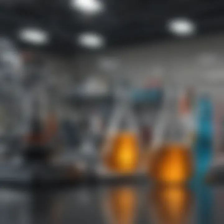 A visual representation of safety equipment critical for laboratory environments.