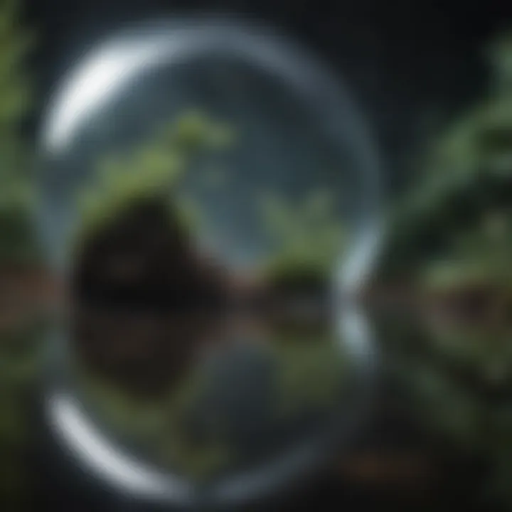 A reflective journey symbolizing growth and evolution