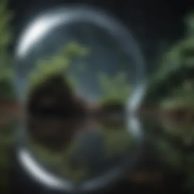 Journey of Reflection and Growth A reflective journey symbolizing growth and evolution