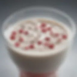 Visual representation of Lactobacillus reuteri culture in yogurt
