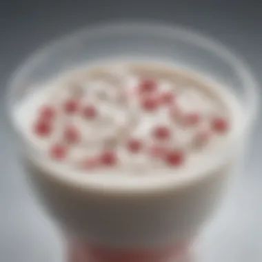 Visual representation of Lactobacillus reuteri culture in yogurt