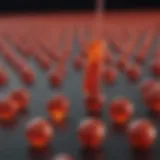 Illustration of leukemia markers in blood samples