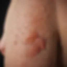 Illustration of skin rashes associated with leukemia