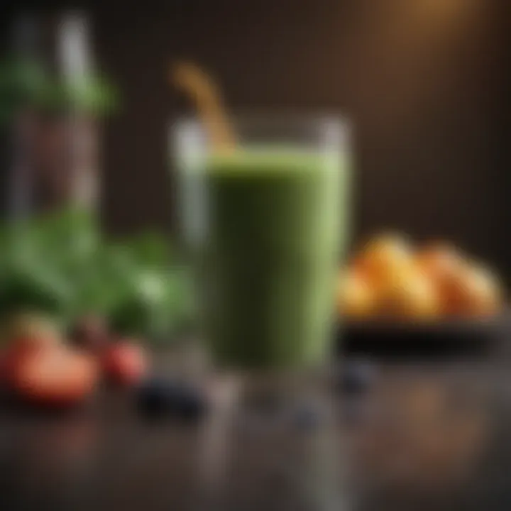 A refreshing smoothie made with liver-supportive fruits and greens