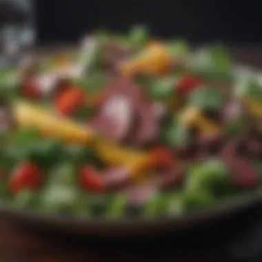 Liver-Friendly Vibrant Salad A vibrant salad featuring leafy greens and liver-friendly ingredients