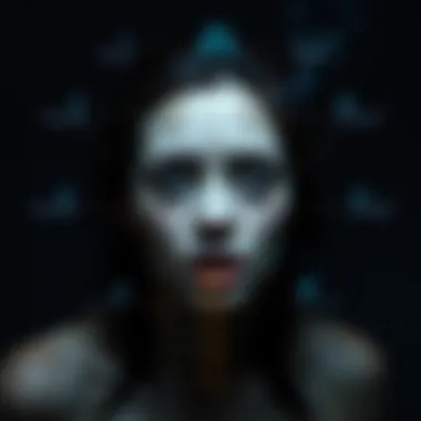 Graphic representation of psychological ramifications associated with anorexia