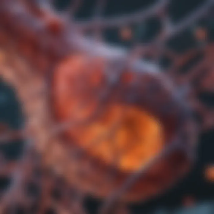 Graph showing biological mechanisms of lung cancer metastasis