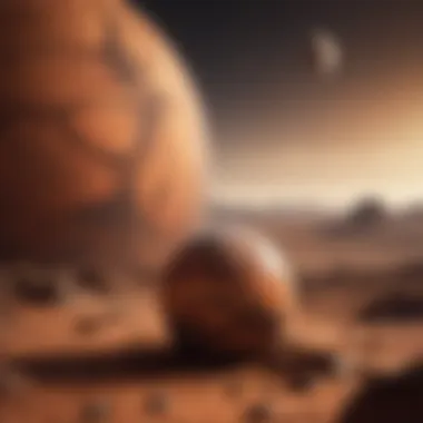 Mars and Its Place in the Solar System Mars with Earth in the background