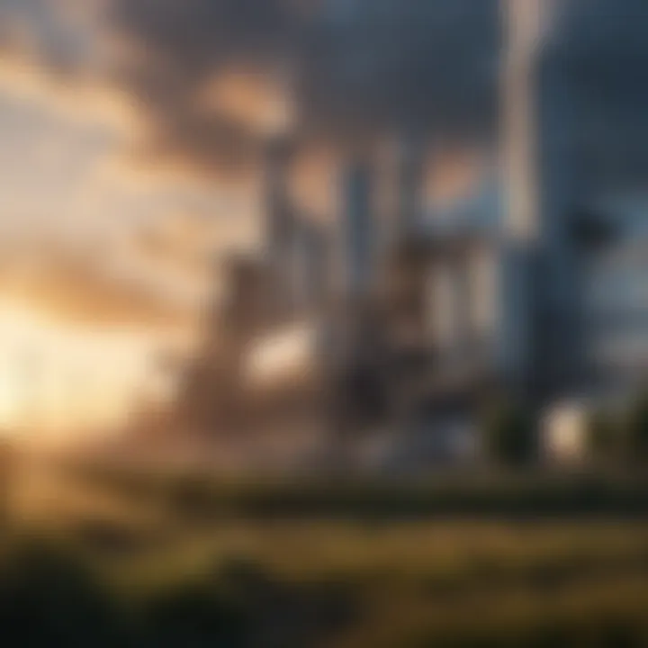 Concept illustration of bioenergy with carbon capture and storage