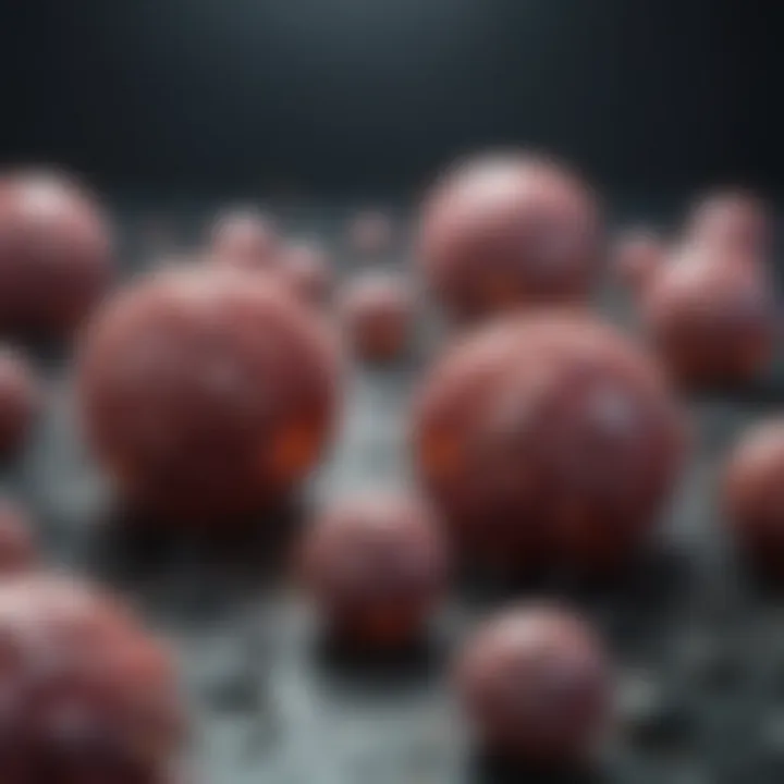Conceptual image of apoptosis and necrosis mechanisms