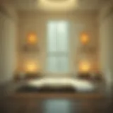 Calm breathing space for meditation