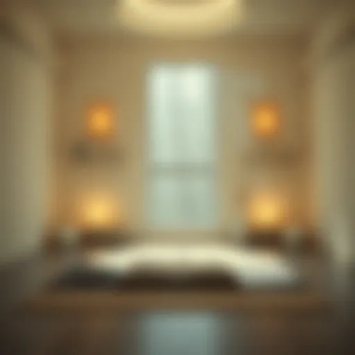 Calm breathing space for meditation