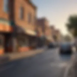 Cityscape of Orange showcasing local businesses