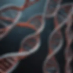 A vibrant illustration of DNA strands highlighting genetic research