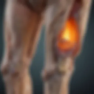 Degenerative Changes in Joint Structures Illustration depicting the degenerative changes in joint structures associated with ortho arthritis
