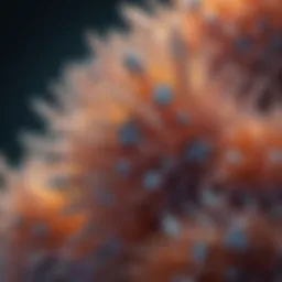 Conceptual visualization of uric acid crystals under microscopy