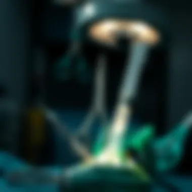 Essential Surgical Instruments Surgical tools used in pancreas tumor resection