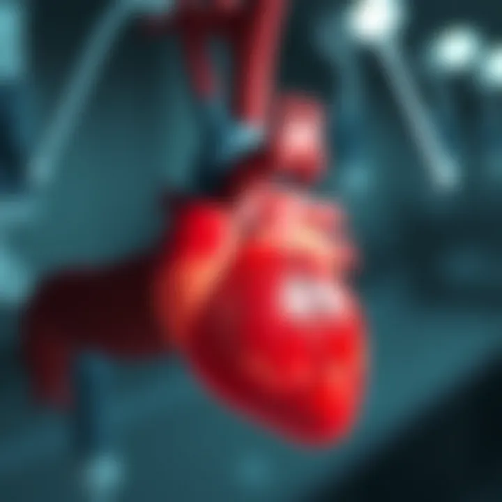 Physiological Implications of Terminal Heart Diseases Diagram illustrating the physiological implications of heart diseases