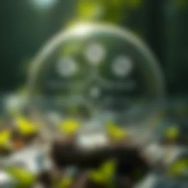 Diagram depicting environmental applications of polyox and its benefits to sustainability