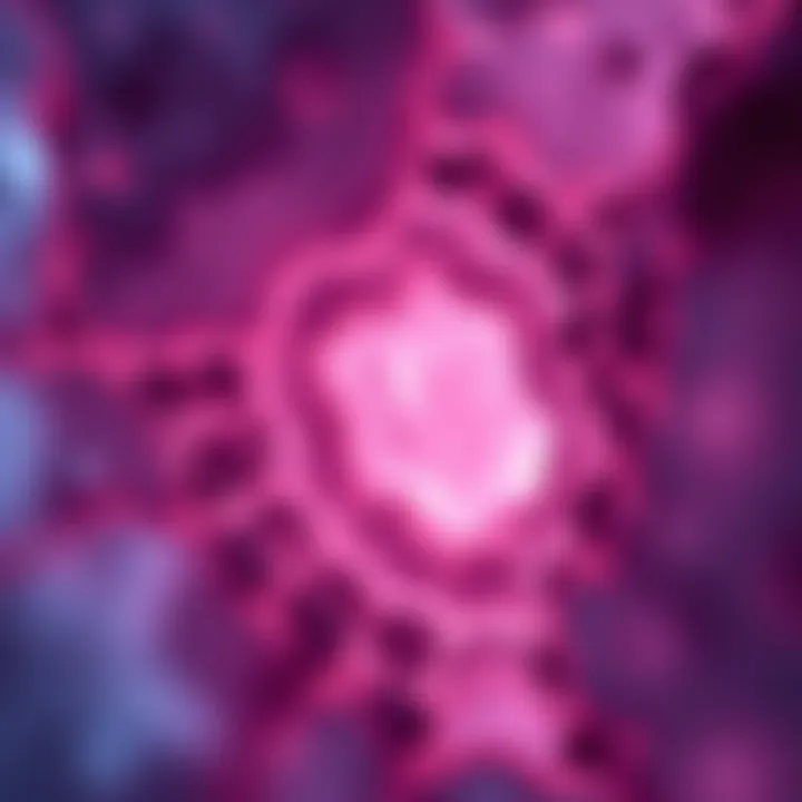 Cellular Structure of SCLC Microscopic view of small cell lung cancer cells