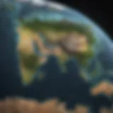 A world map depicting projected population growth across regions