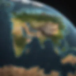 A world map depicting projected population growth across regions
