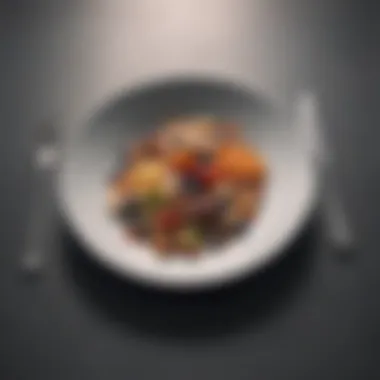 A balanced plate representing dietary patterns beneficial for prostate health.