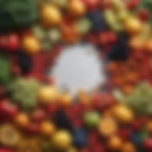 A vibrant array of fruits and vegetables symbolizing a healthy diet for prostate health.
