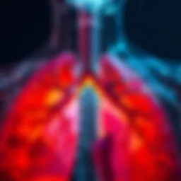 Lung anatomy highlighting lobectomy site