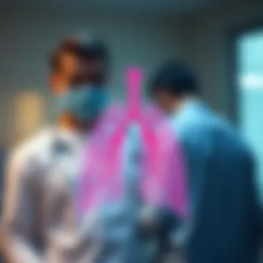 Illustration of management strategies for lung cancer patients