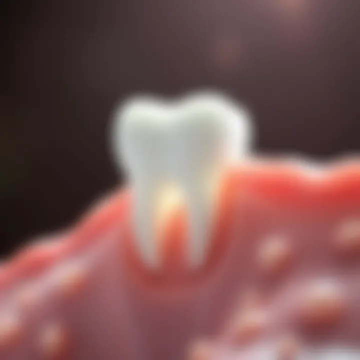 Microscopic Structure of Tooth Enamel Diagram illustrating the structure of tooth enamel at a microscopic level