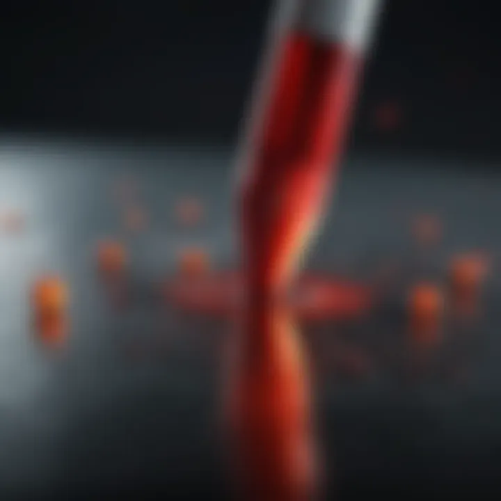 Diagram illustrating the role of blood markers in leukemia diagnosis