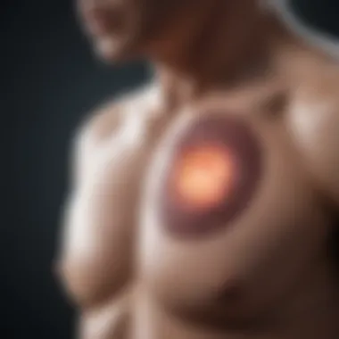 Illustration of lung tumor targeting