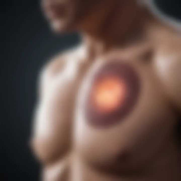 Illustration of lung tumor targeting